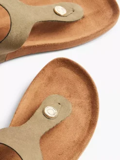 Groene Teenslipper -Beroemde Schoenen Winkel 2169363 H5