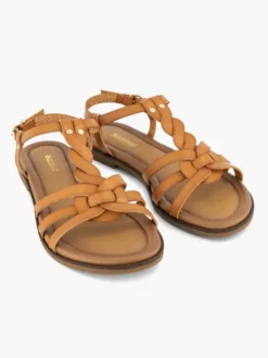 Bruine Sandalen Gevlochten -Beroemde Schoenen Winkel 2169367 H5