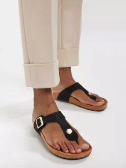 Zwarte Teenslipper -Beroemde Schoenen Winkel 2169373 H10