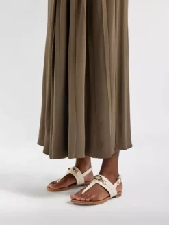 Beige Sandaal Sierketting -Beroemde Schoenen Winkel 2169393 H10