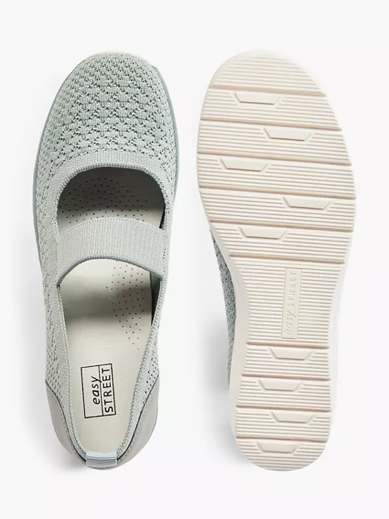 Easy Street Grijze Instapper Sleehak 3 Easy Street Grijze Instapper Sleehak - Afbeelding 3