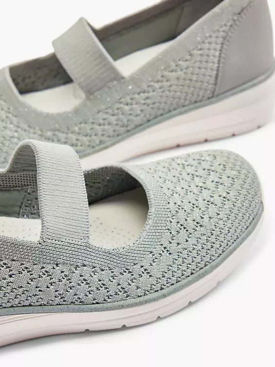 Easy Street Grijze Instapper Sleehak 5 Easy Street Grijze Instapper Sleehak - Afbeelding 5