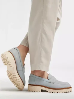Lichtblauwe Chunky Nubuck Loafer -Beroemde Schoenen Winkel 2171575 H10