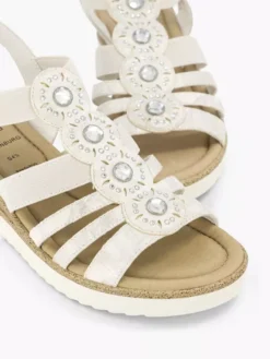 Easy Street Witte Sandaal Sheehak -Beroemde Schoenen Winkel 2172076 H5