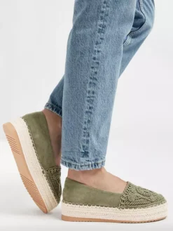 Groene Platform Espadrille Touw -Beroemde Schoenen Winkel 2173741 H10