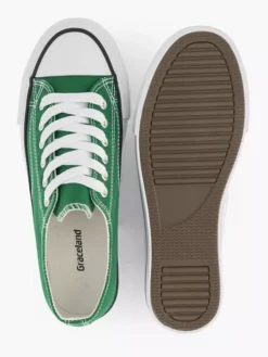 Groene Canvas Sneaker -Beroemde Schoenen Winkel 2174249 H3