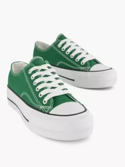 Groene Canvas Sneaker -Beroemde Schoenen Winkel 2174249 H5