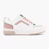 Witte Retro Sneaker Roze