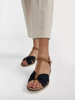 ESPRIT Donkerblauwe Sandalette Sleehak -Beroemde Schoenen Winkel 2176673 H10