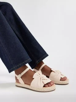 Beige Sandaal Knoop -Beroemde Schoenen Winkel 2176812 H10