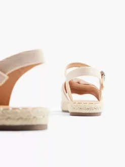 Beige Sandaal Knoop -Beroemde Schoenen Winkel 2176812 H4