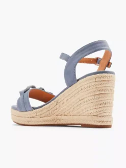 Jeansblauwe Sandaal Sleehak -Beroemde Schoenen Winkel 2176842 H3