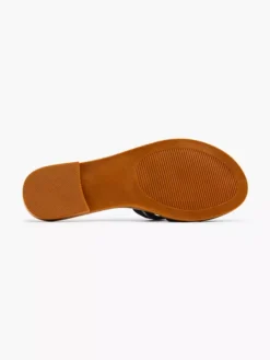Zwarte Slipper Kralen -Beroemde Schoenen Winkel 2177401 H4