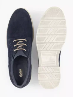 Blauwe Leren Veterschoen -Beroemde Schoenen Winkel 2178445 H3