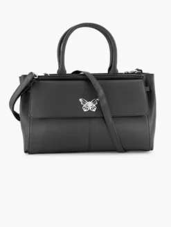 Zwarte Schoudertas Vlinder