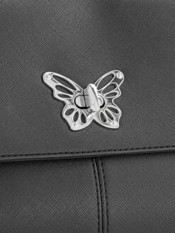 Zwarte Schoudertas Vlinder -Beroemde Schoenen Winkel 2179066 H4