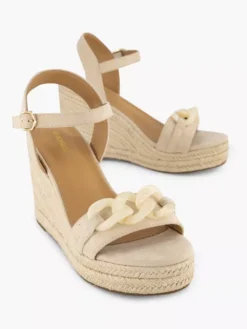 Creme Sandalen Sleehak -Beroemde Schoenen Winkel 2179246 H5