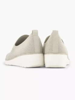 Easy Street Beige Instapper Knitted -Beroemde Schoenen Winkel 2179486 H4