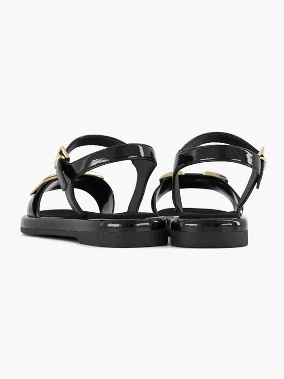 Zwarte Sandaal Siergesp 4 Zwarte Sandaal Siergesp - Afbeelding 4