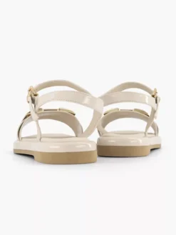 Beige Sandaal Siergesp -Beroemde Schoenen Winkel 2179509 H4