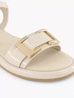 Beige Sandaal Siergesp -Beroemde Schoenen Winkel 2179509 H5
