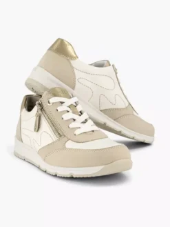 Beige Nubuck Sneaker -Beroemde Schoenen Winkel 2179594 H5