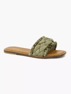 Groene Slipper Gevlochten 11 Groene Slipper Gevlochten -Beroemde Schoenen Winkel 2179717 H6