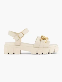 Beige Chunky Sandaal Sierketting