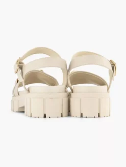 Beige Chunky Sandaal Sierketting -Beroemde Schoenen Winkel 2179775 H4