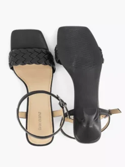 Zwarte Sandalette Gevlochten 8 Zwarte Sandalette Gevlochten -Beroemde Schoenen Winkel 2180224 H3