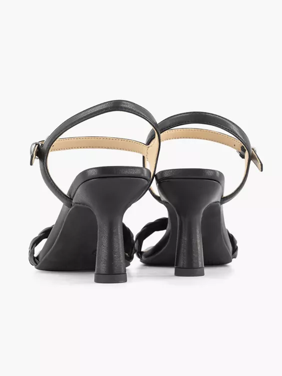 Zwarte Sandalette Gevlochten 4 Zwarte Sandalette Gevlochten - Afbeelding 4