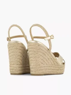 Gouden Espadrille Sleehak -Beroemde Schoenen Winkel 2180253 H4