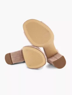 Lichtroze Suéde Sandalette -Beroemde Schoenen Winkel 2180693 H3