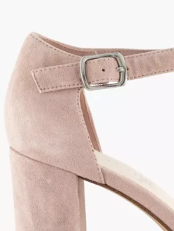 Lichtroze Suéde Sandalette -Beroemde Schoenen Winkel 2180693 H5