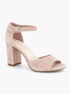 Lichtroze Suéde Sandalette -Beroemde Schoenen Winkel 2180693 H6
