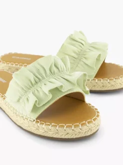 Lichtgroene Slipper Roesjes -Beroemde Schoenen Winkel 2180775 H5