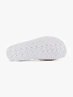 Witte Platform Slipper Siergesp -Beroemde Schoenen Winkel 2180815 H4