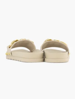 Beige Slipper Sierketting -Beroemde Schoenen Winkel 2180861 H4