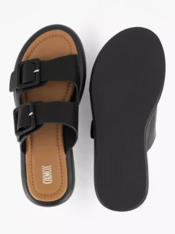 Zwarte Slipper Gespen -Beroemde Schoenen Winkel 2180866 H3