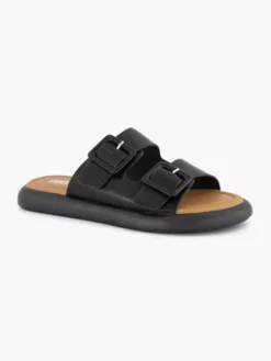 Zwarte Slipper Gespen -Beroemde Schoenen Winkel 2180866 H6