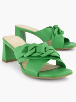 Groen Muiltje Sierketting -Beroemde Schoenen Winkel 2180921 H5