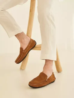 Easy Street Cognac Suéde Instapper -Beroemde Schoenen Winkel 2181550 H9