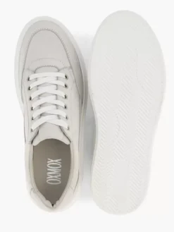 Lichtgrijze Leren Sneaker -Beroemde Schoenen Winkel 2181962 H3