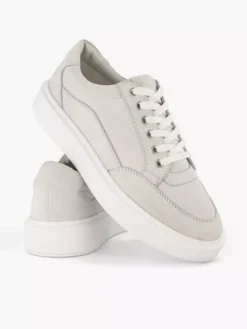 Lichtgrijze Leren Sneaker -Beroemde Schoenen Winkel 2181962 H5