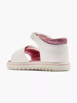 Witte Sandaal Hartje -Beroemde Schoenen Winkel 2182657 H3