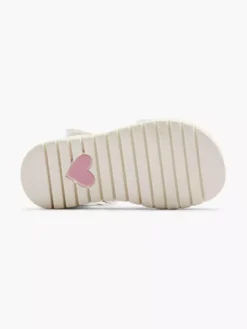 Witte Sandaal Hartje -Beroemde Schoenen Winkel 2182657 H4