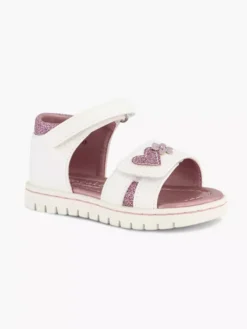 Witte Sandaal Hartje -Beroemde Schoenen Winkel 2182657 H6