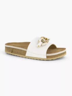 Easy Street Witte Slipper Siergesp -Beroemde Schoenen Winkel 2184321 H6