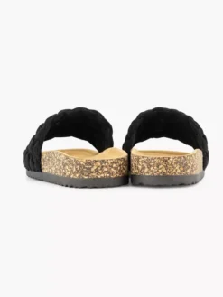 Easy Street Zwarte Slipper Knitted -Beroemde Schoenen Winkel 2184345 H4