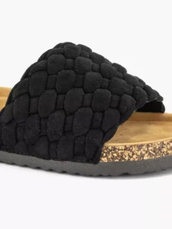 Easy Street Zwarte Slipper Knitted -Beroemde Schoenen Winkel 2184345 H5
